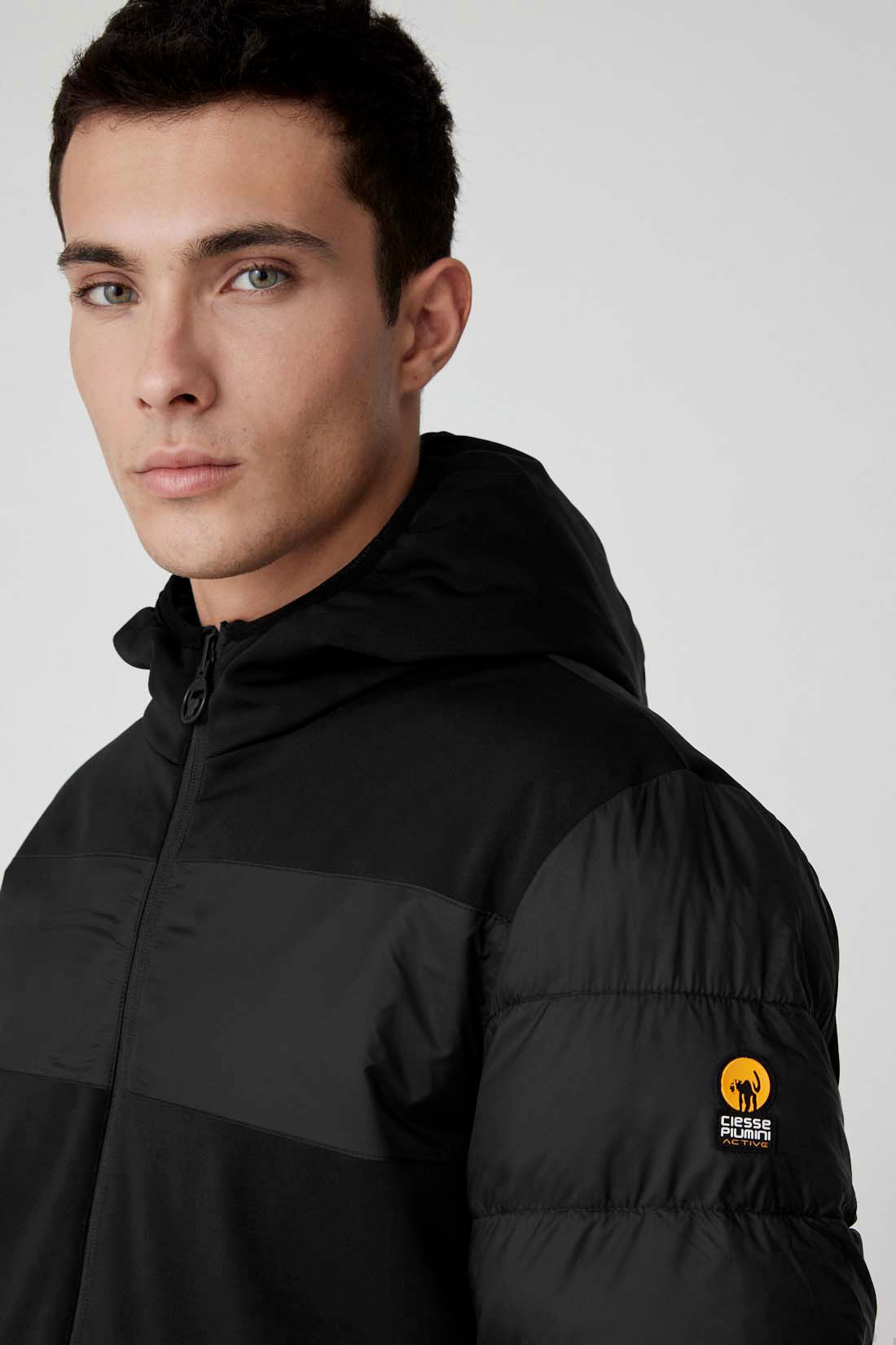 CIESSE – PIUMINO CON CAPPUCCIO Ridley – Nero - immagine 4