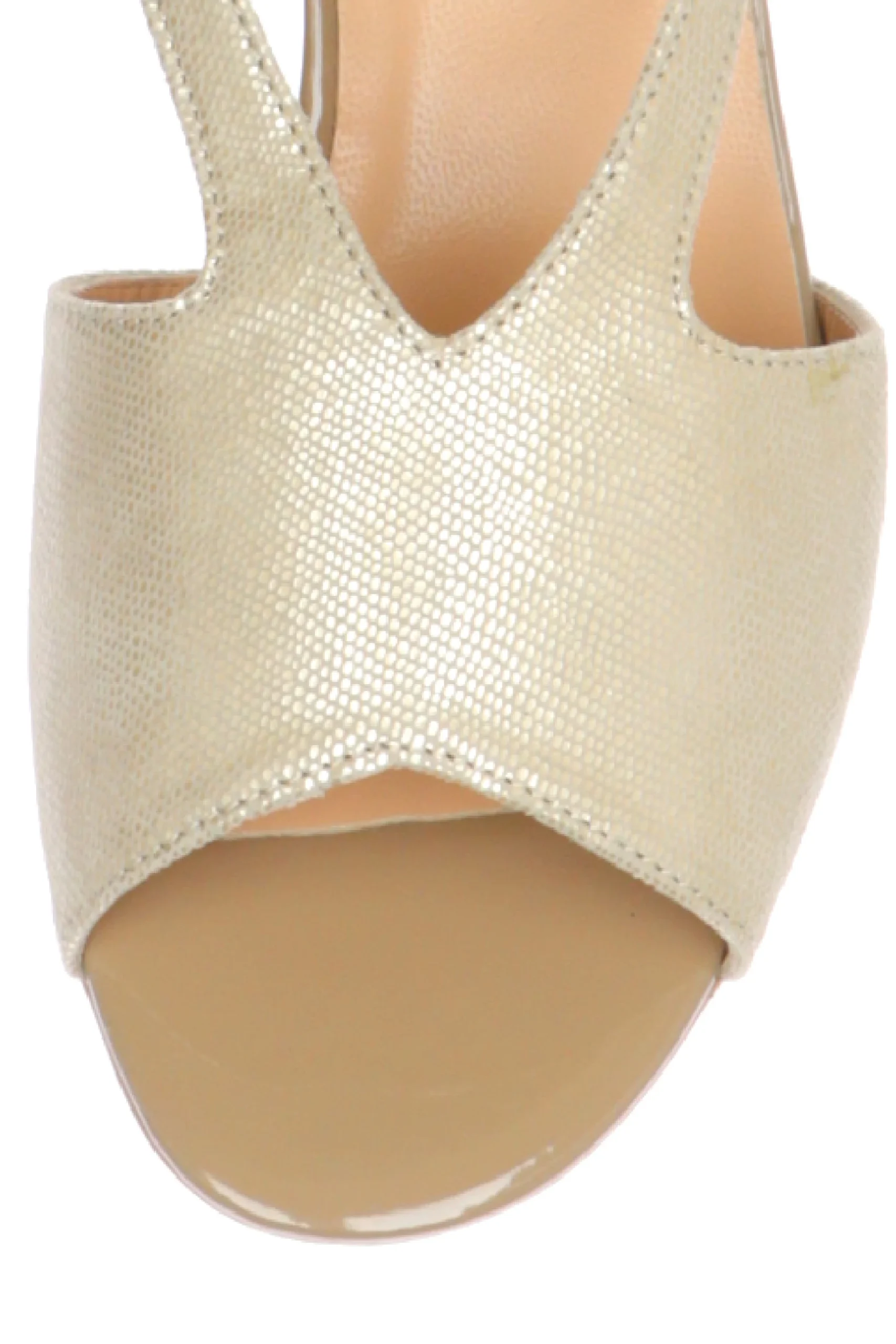 Sandalo elegante in camoscio beige con tacco basso Soffice Sogno - immagine 4