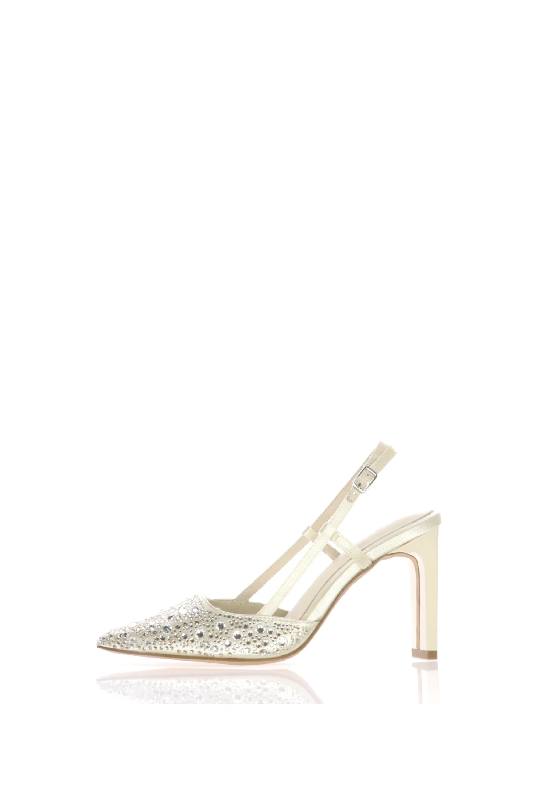 Slingback tacco alto punta strass Tamaris