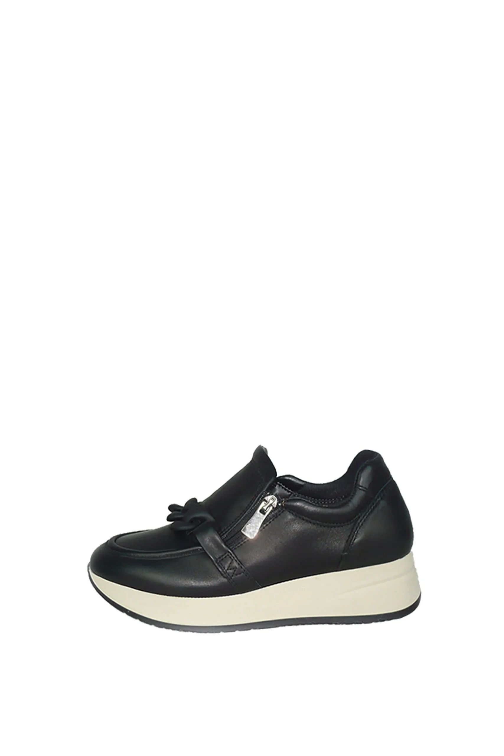 Slip on nera in pelle con catena dal 34 al 44 Melluso - immagine 2