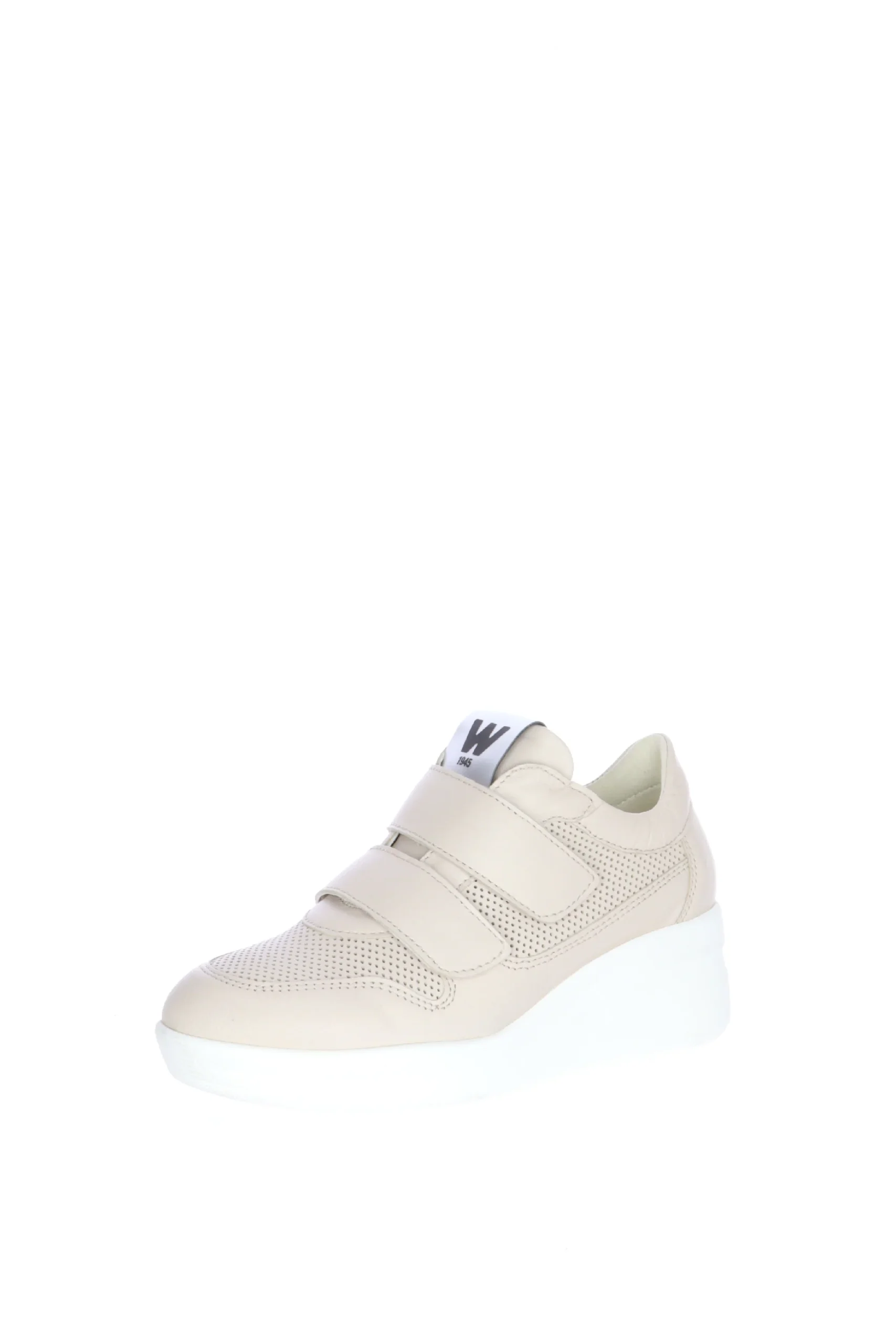 Sneaker in nappa panna con velcro dal 33 al 44 Melluso - immagine 3