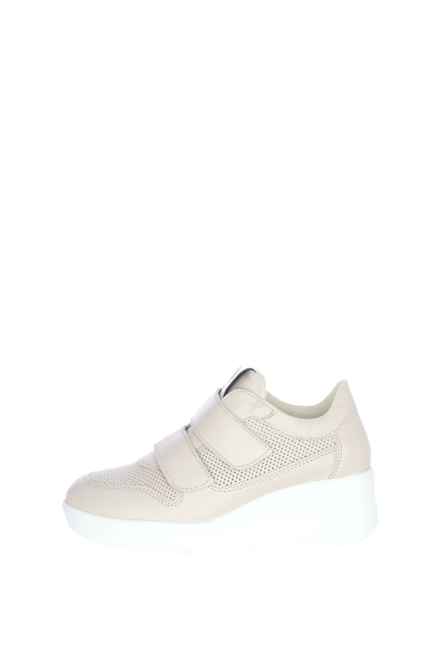 Sneaker in nappa panna con velcro dal 33 al 44 Melluso