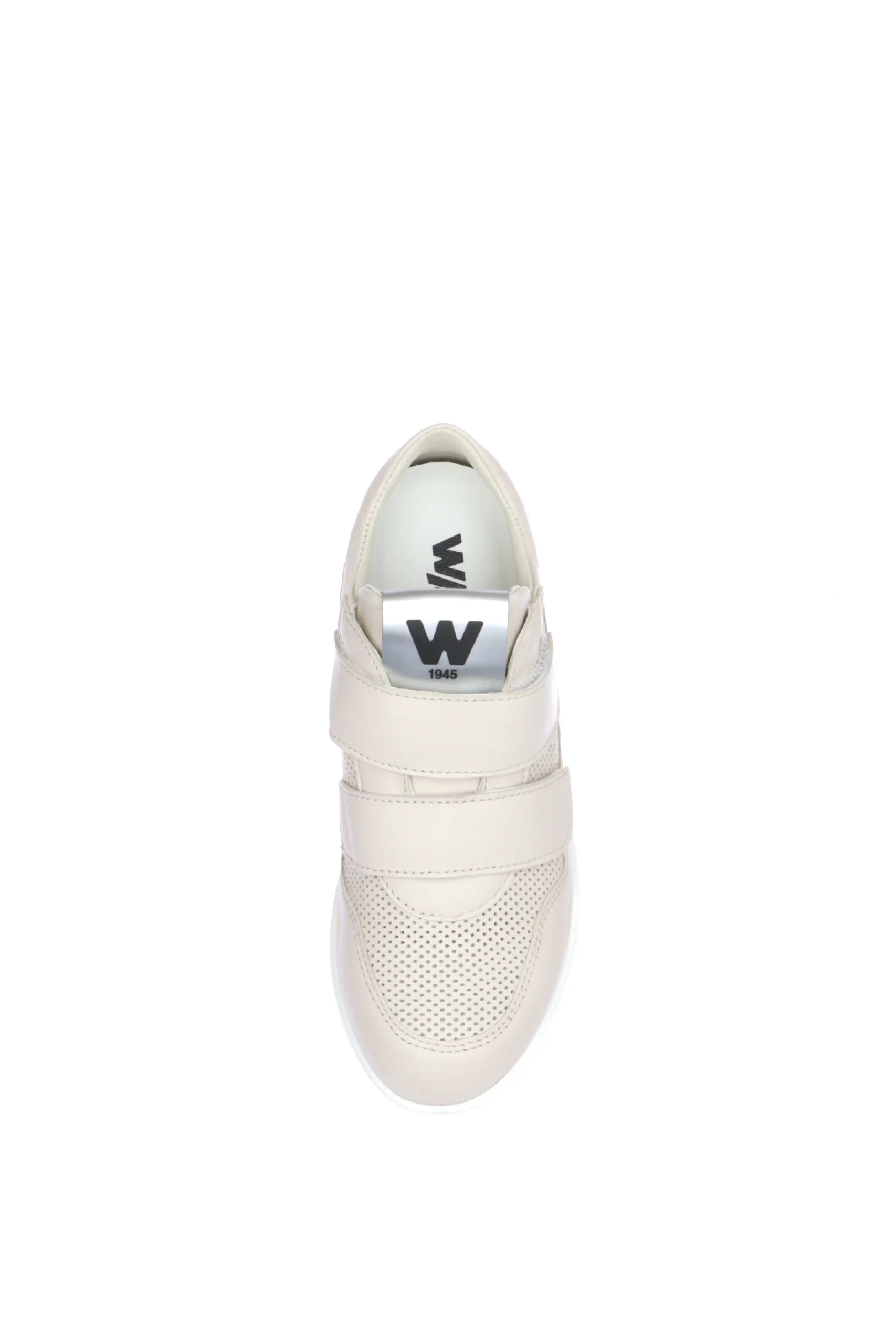 Sneaker in nappa panna con velcro dal 33 al 44 Melluso - immagine 4