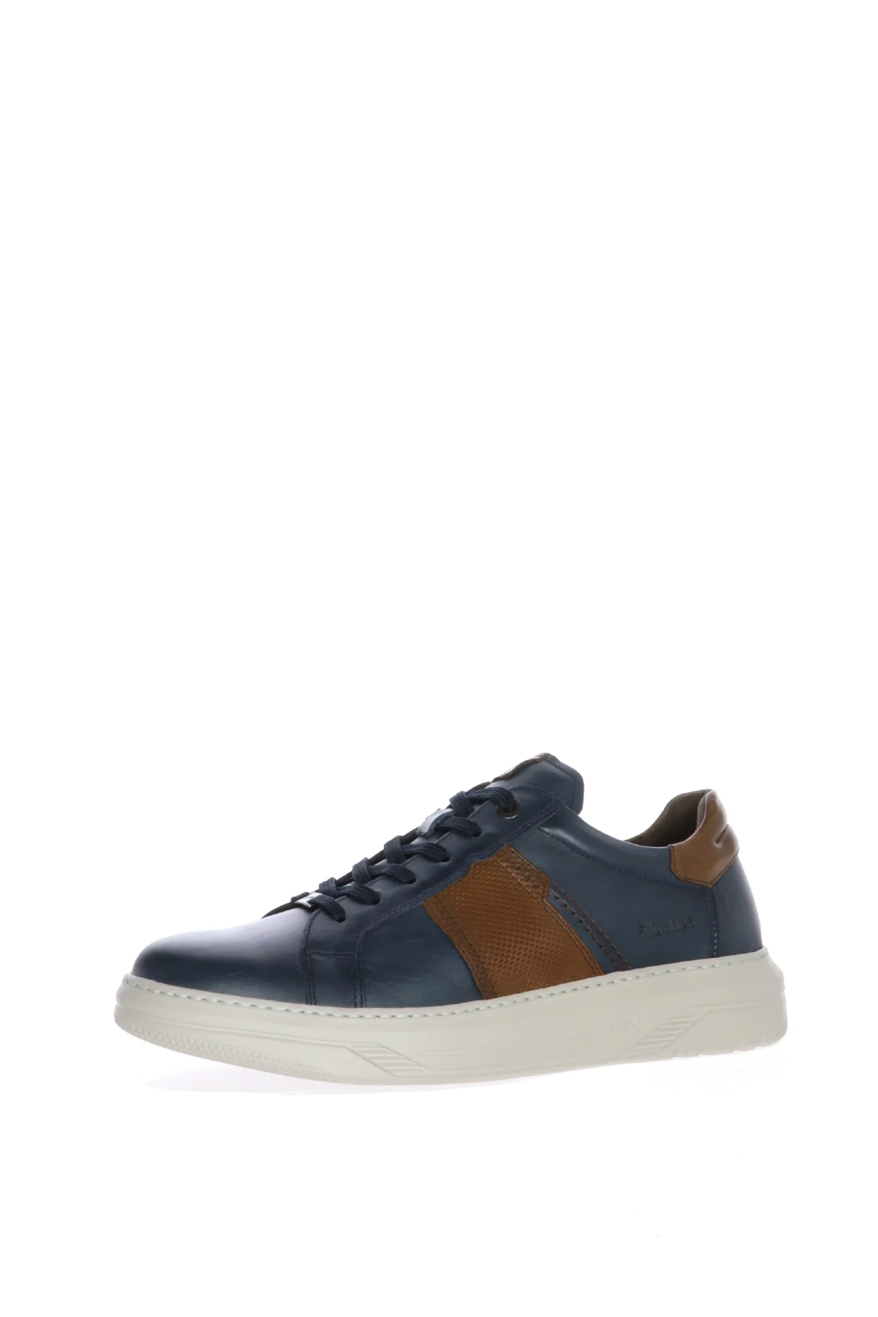 Sneakers in pelle verde blu bianche con lacci Fluchos - immagine 6