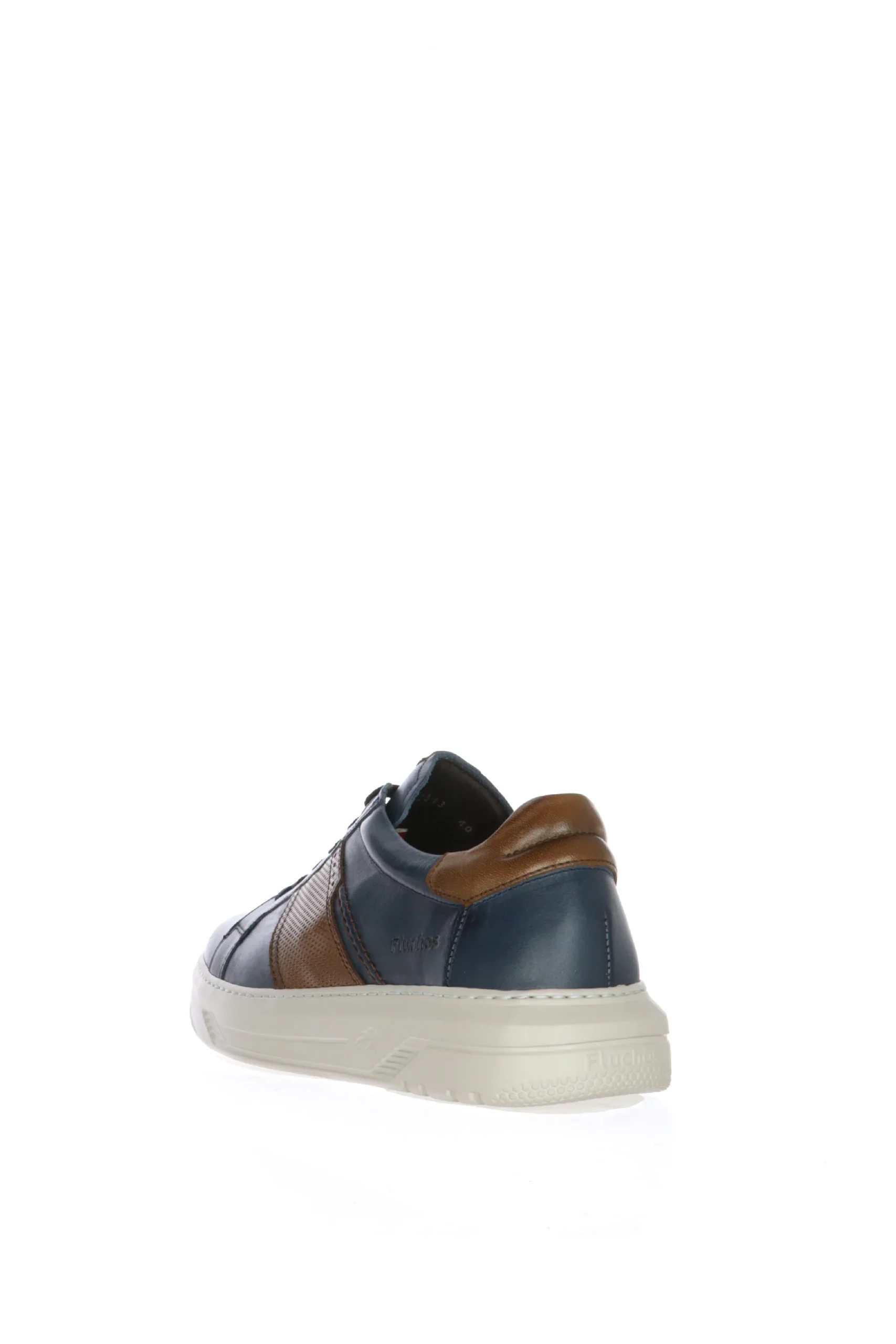 Sneakers in pelle verde blu bianche con lacci Fluchos - immagine 9