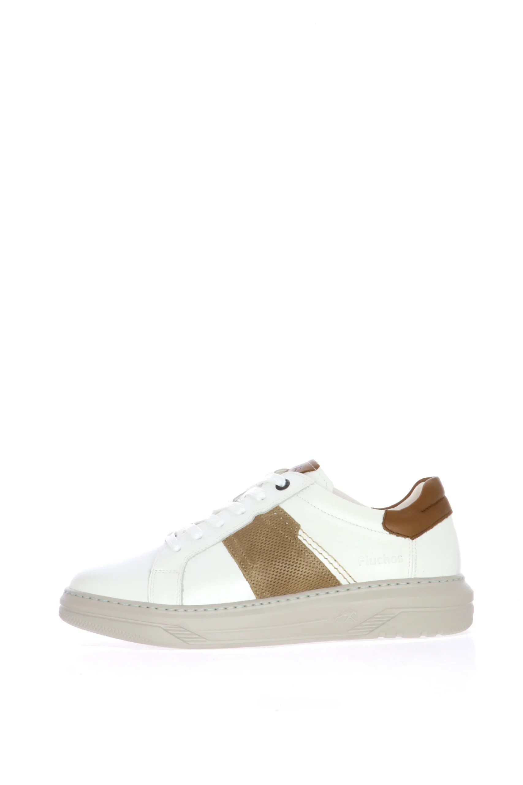 Sneakers in pelle verde blu bianche con lacci Fluchos