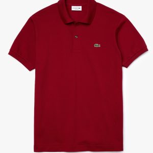 LACOSTE – Polo Lacoste di taglio classico in petit piqué – Bordeaux – 1212 476
