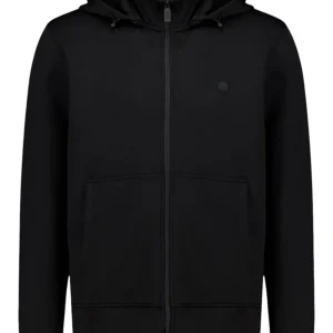 Felpa Cappuccio Uomo Hoodie Fleece Nero