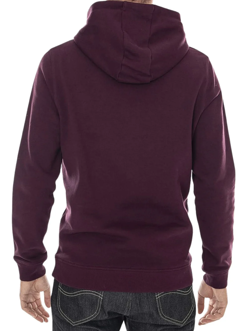 Felpa Cappuccio Uomo Bordeaux - immagine 3