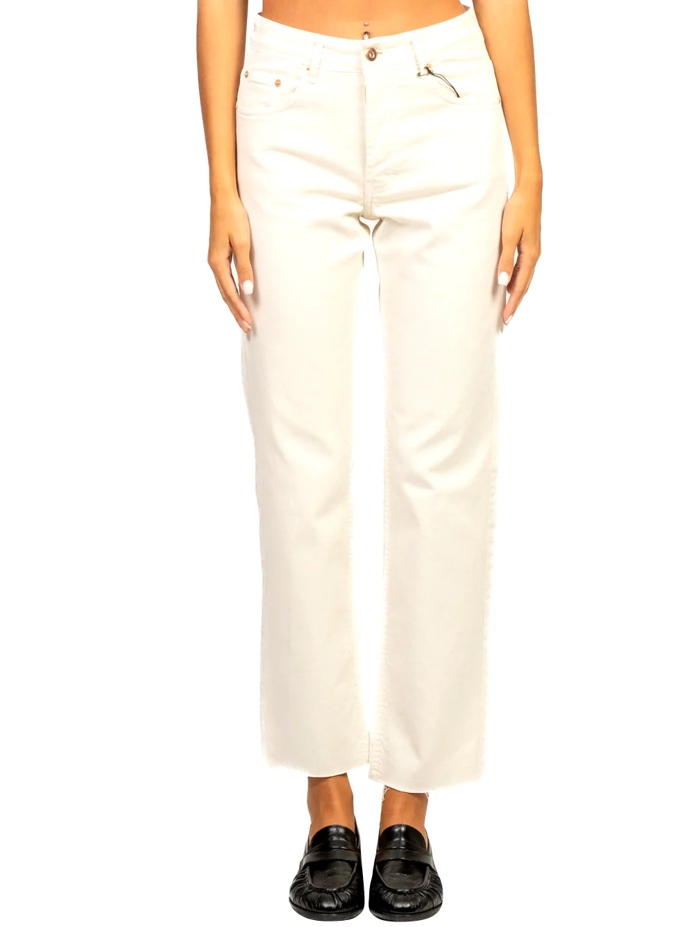 Pantalone Casual Donna Panna - immagine 2