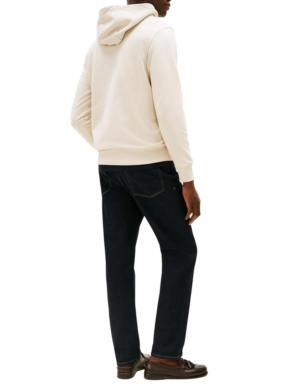 Felpa Cappuccio Uomo Beige - immagine 4