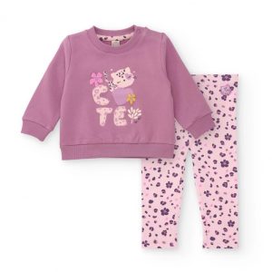 COMPLETO FELPA LILLA & LEGGINS LEOPARDATO ROSA – Tuc tuc