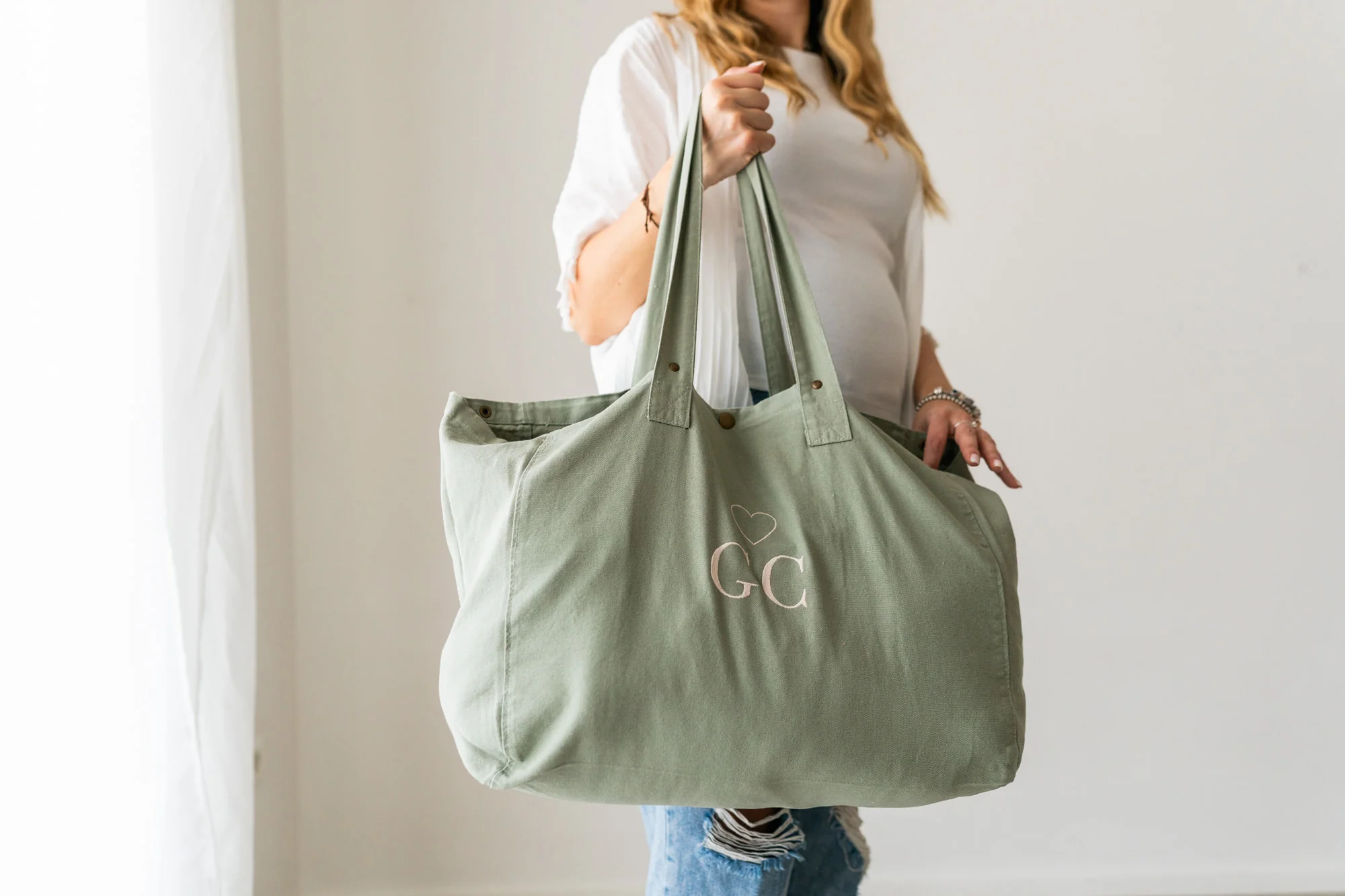Borsa Mare "Tropea" con ricamo personalizzato - immagine 6
