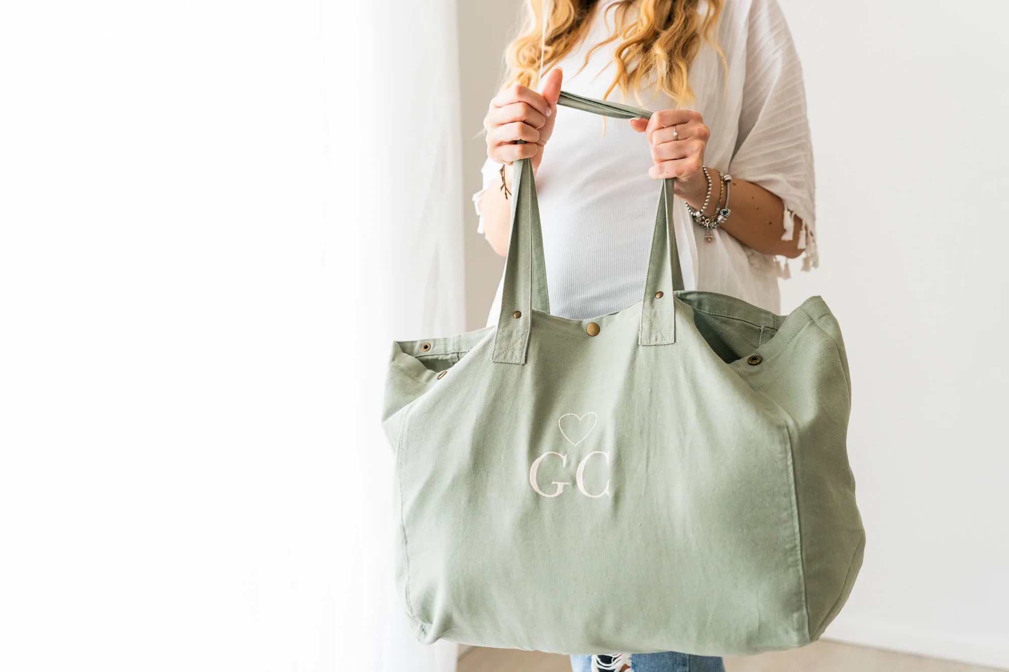 Borsa Mare "Tropea" con ricamo personalizzato