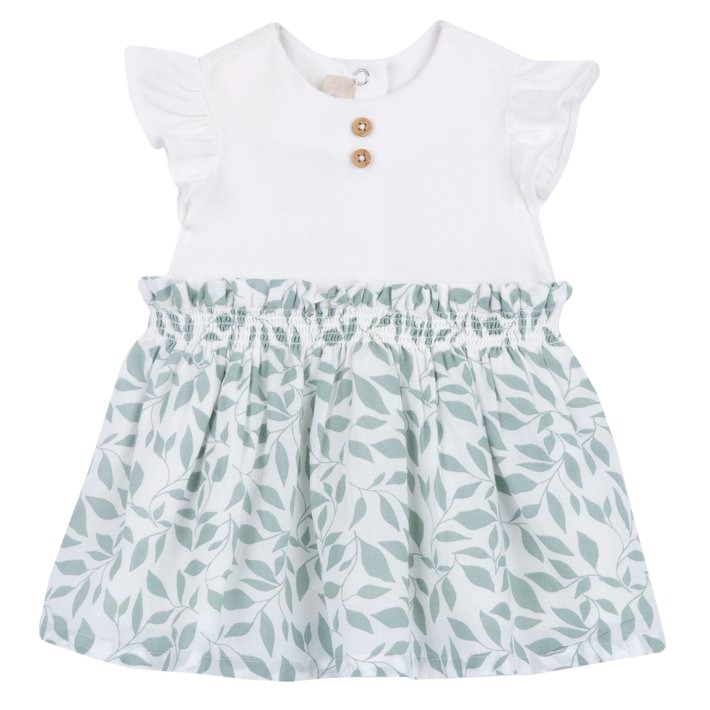 VESTITO STAMPA FLOREALE VERDE – CHICCO - immagine 2
