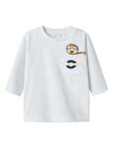 MAGLIETTA M/L CELESTE CON TASCHINO – Name it