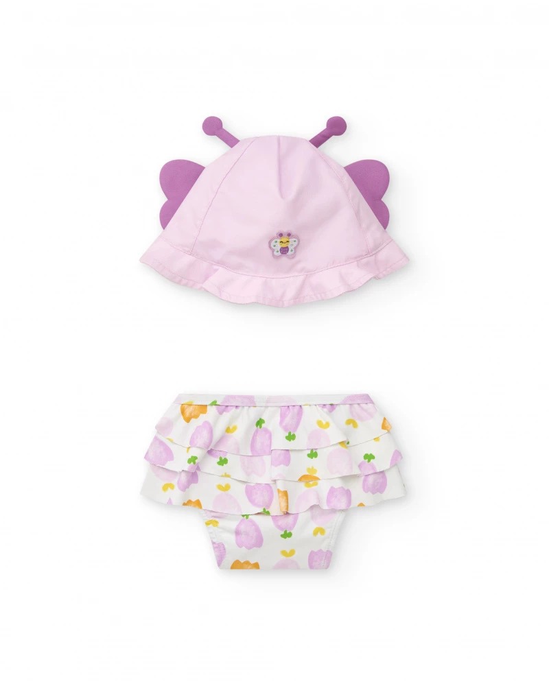 SET 2PZ COSTUME CONTENITIVO FANTASIA ROSA E CAPPELLO – TUC TUC - immagine 3