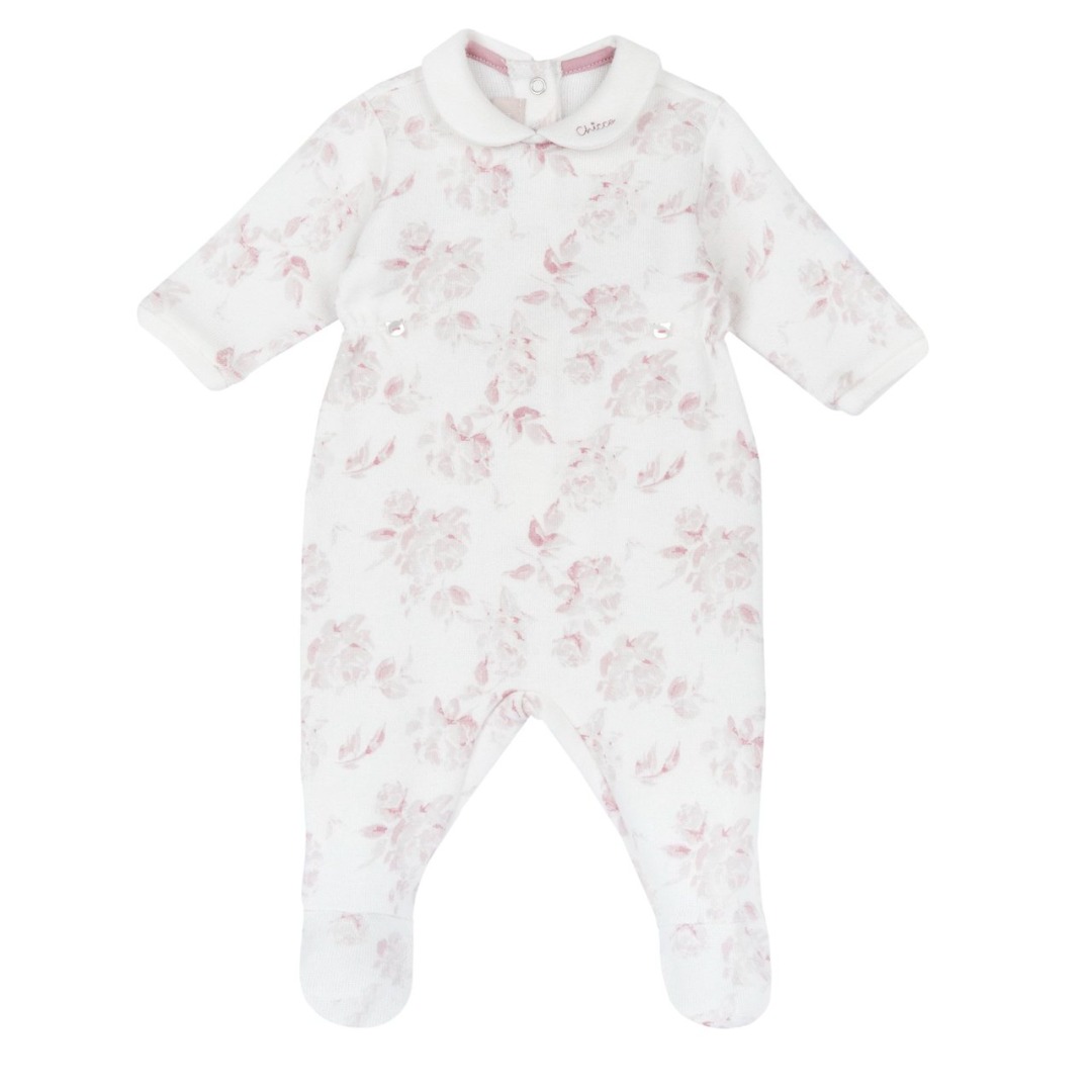 TUTINA IN MAGLIA BIANCA FANTASIA FIORI ROSA – Chicco - immagine 2
