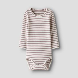 COMPLETO MAGLIA BODY con LEGGINGS A RIGHE B.CO e LILLA – Name it