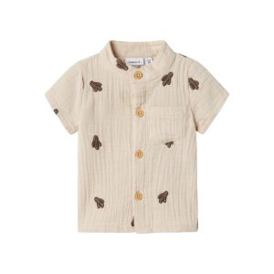 CAMICIA M/C CACTUS SABBIA – NAME IT