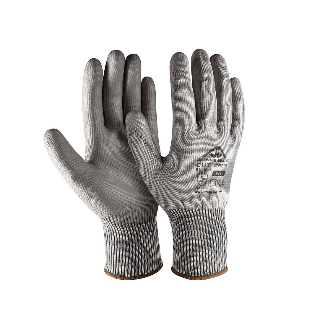Guanti Active Cut C8220 Antitaglio D in poliuretano Grigio | 12 paia