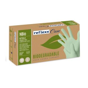 Guanti monouso in nitrile Reflexx Nbio 100 pz.