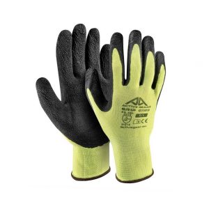 Guanti Active Grip G1190 poliestere / schiuma di lattice Nero Giallo 12 paia