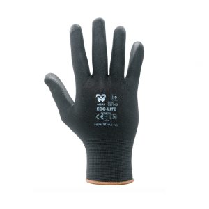 Guanti Eco-lite in filo continuo 100% poliestere / poliuretano Neri 12 paia