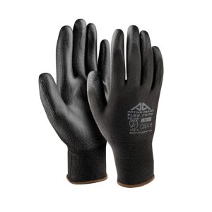 Guanti Active Flex F8160 in filo continuo 100% poliestere / poliuretano Neri
