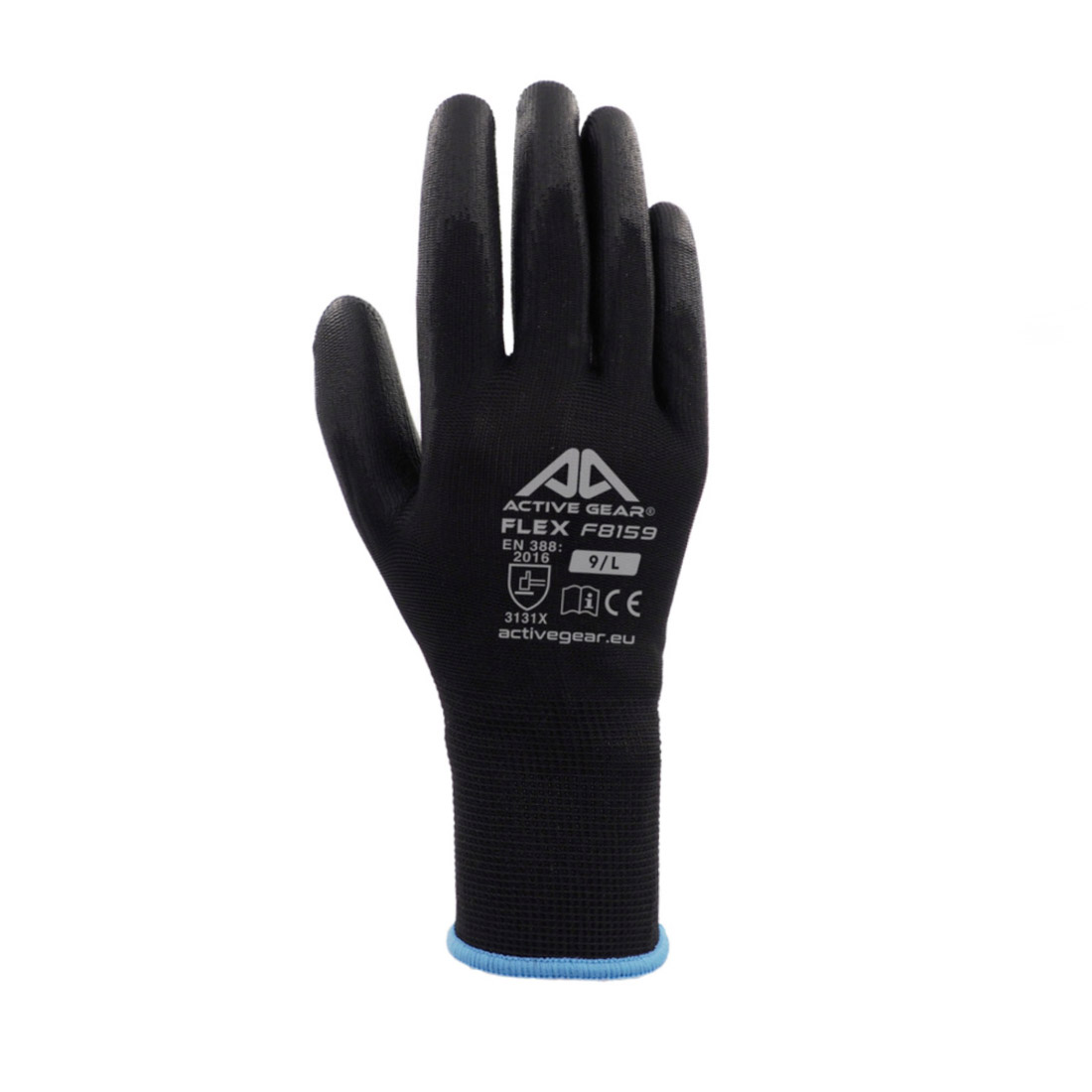 Guanti Active Flex F8160 in filo continuo 100% poliestere / poliuretano Neri - immagine 3