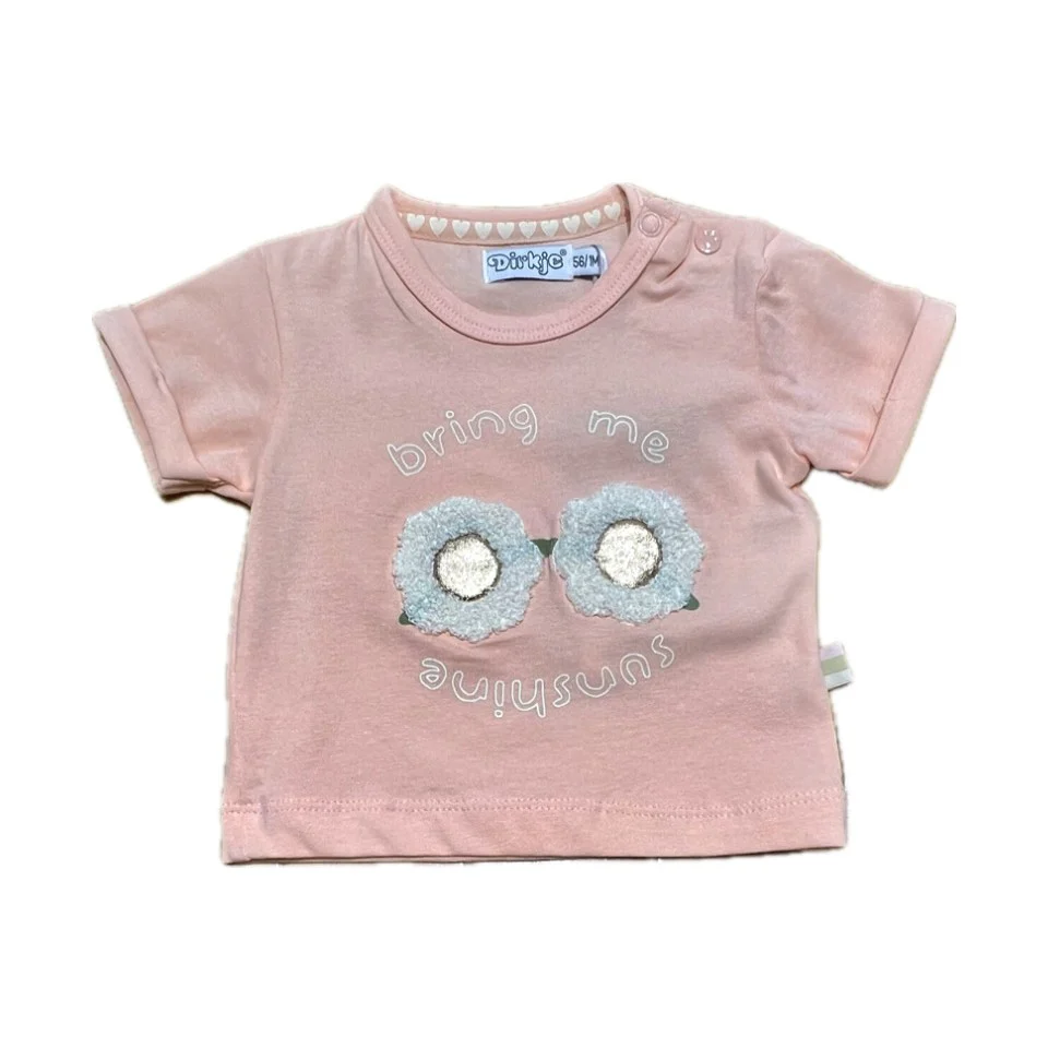 T-shirt Dirkje Neonata con Stampa occhiali Ricamati - immagine 2