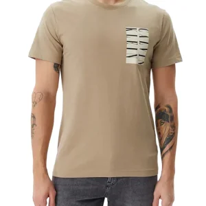 T-shirt Uomo Serif Beige