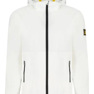 Giacca Leggera Unisex Hooded Windbreaker Bianco