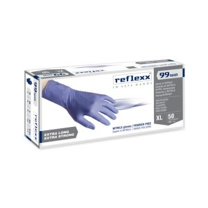 Guanti monouso in nitrile Reflexx 99 Nhr Hi Risk 50 pz.