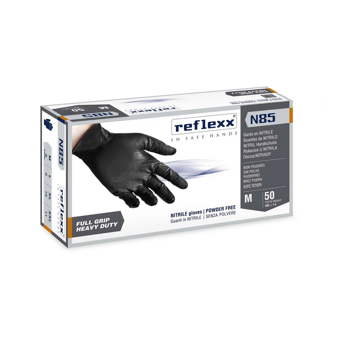 Guanti monouso in nitrile Reflexx N85 50 pz. - immagine 4