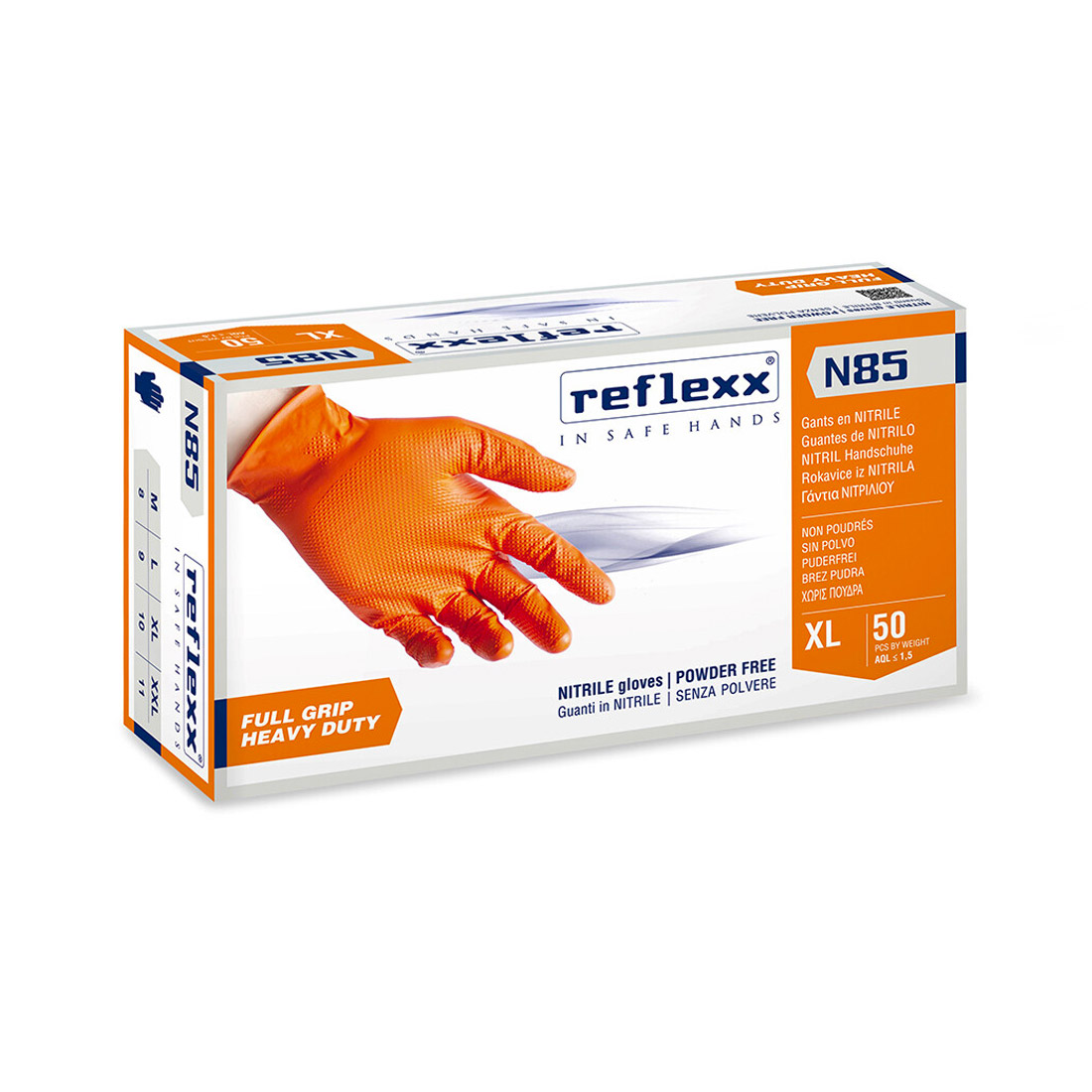 Guanti monouso in nitrile Reflexx N85 50 pz. - immagine 2