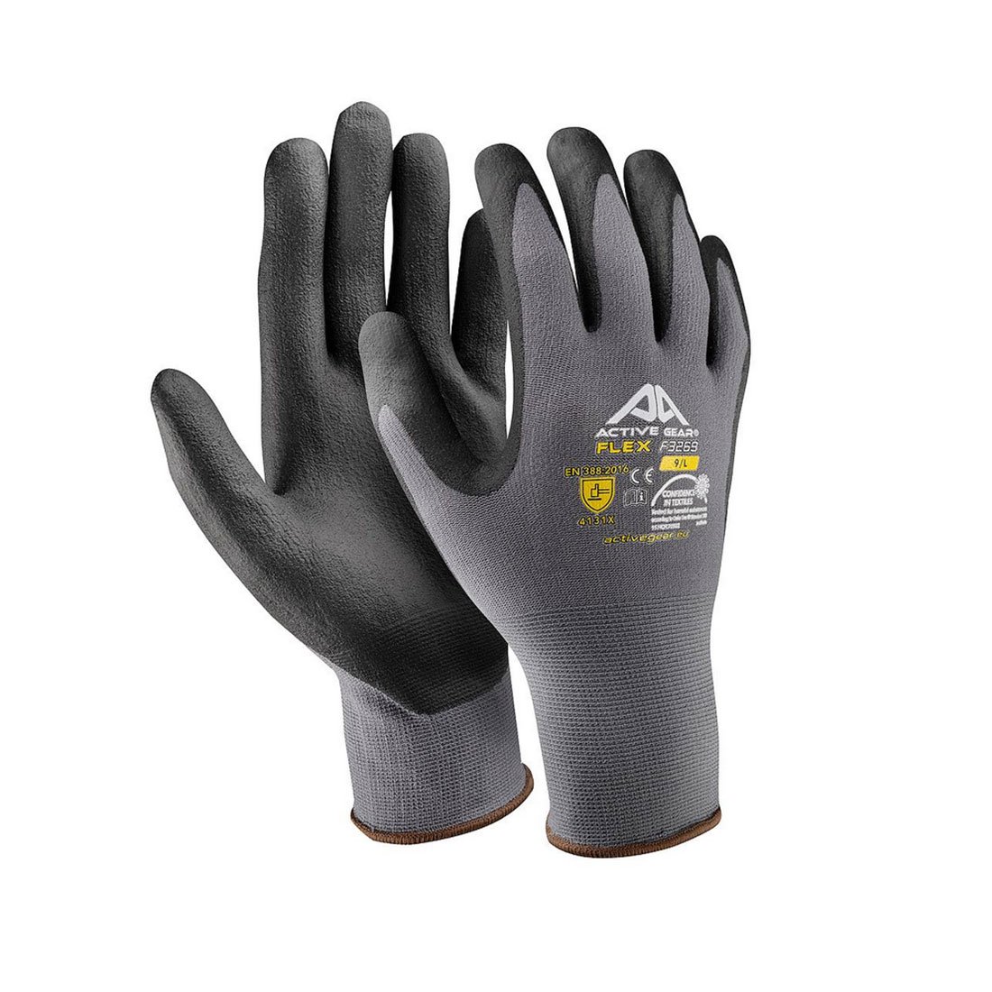 Guanti Active Flex F3270 in nylon/spandex schiuma di nitrile Nero 12 paia