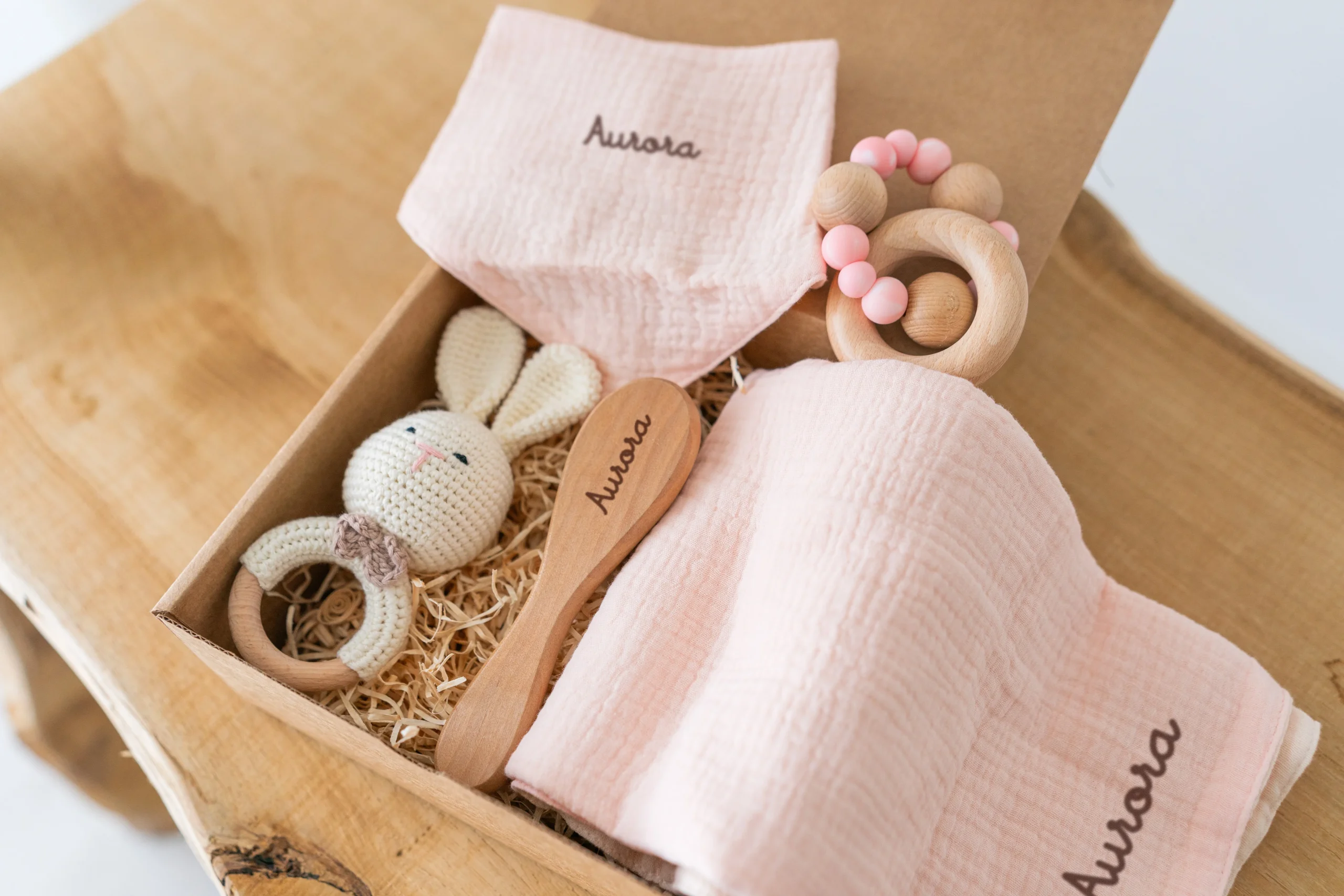 Set Regalo Nascita Coniglietto - Personalizzato - immagine 2